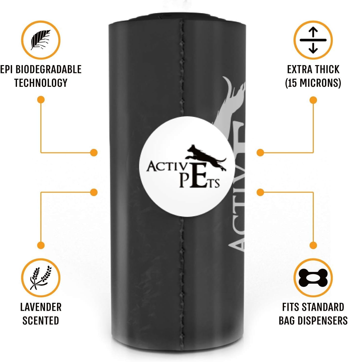 Premium Lavender-Scented Dog Waste Bags - Leak-Proof and Easy-Tear for Eco-Friendly Disposal