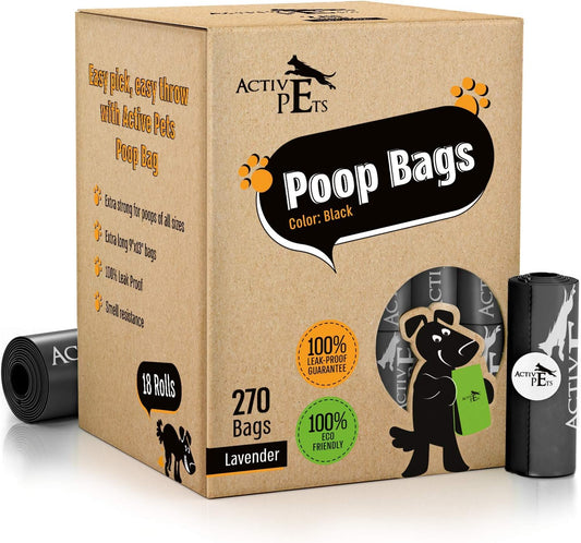 Premium Lavender-Scented Dog Waste Bags - Leak-Proof and Easy-Tear for Eco-Friendly Disposal
